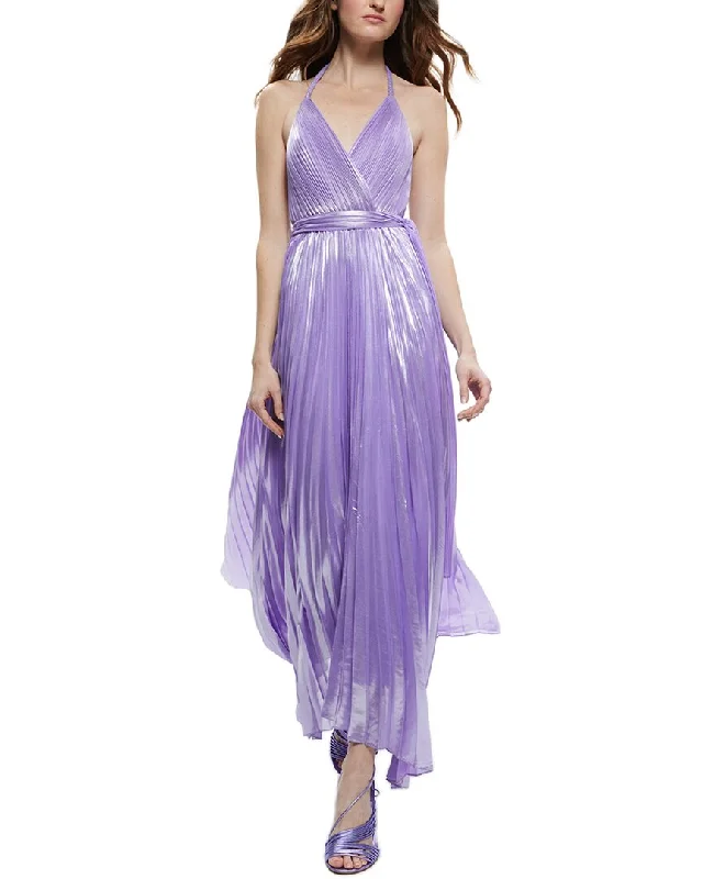 Limited-Time Deal alice + olivia Arista Pleated Maxi Dress