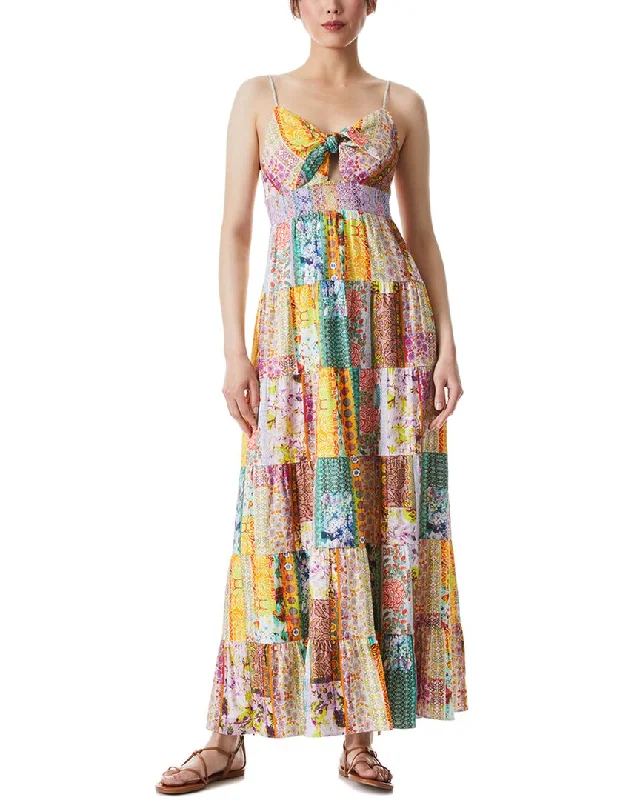 Weekend Best Deals alice + olivia Karolina Linen-Blend Maxi Dress