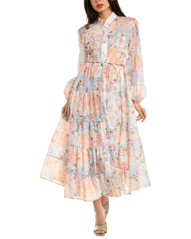Shop & Save Instantly Beulah Tiered Maxi Dress
