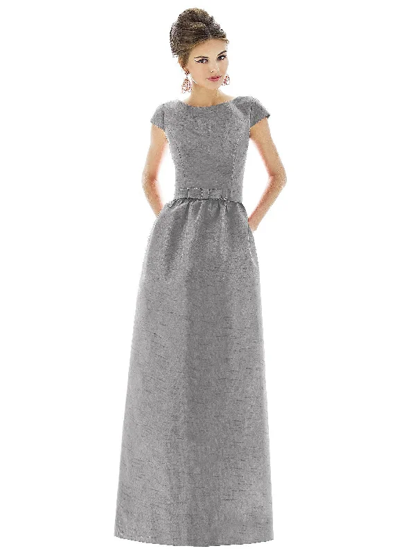 Flash Price Drops Cap Sleeve V-Back Maxi Dress with Pockets