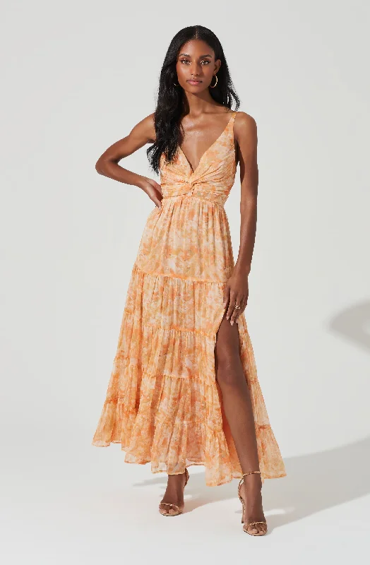 Big Offers Elsa Floral Tiered Maxi Dress