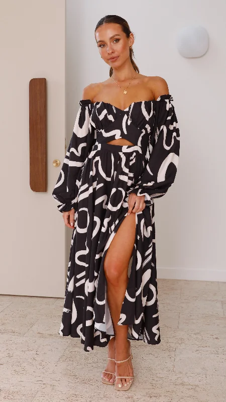 Unbeatable Offer Freya Maxi Dress - Black