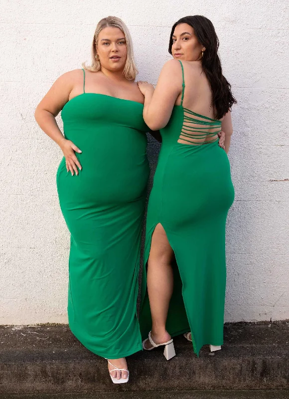 Shop & Get More Heading West Maxi Dress - Jade Green