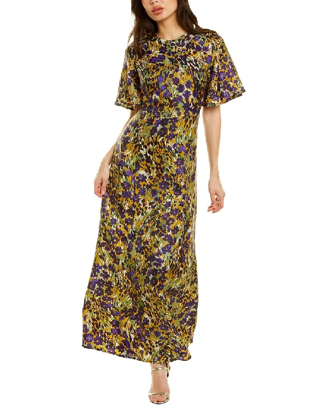 Unmissable Deals J.McLaughlin Giovanna Silk-Blend Maxi Dress
