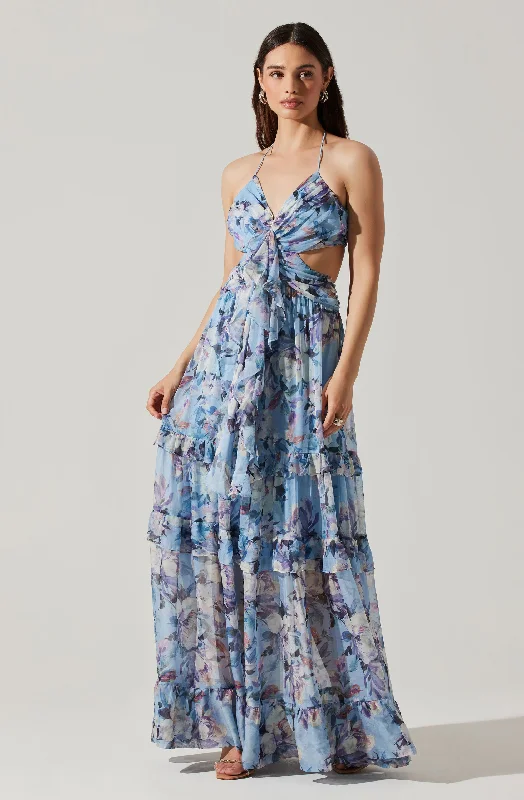 Today’s Special Discount Kitsune Floral Maxi Dress