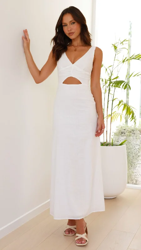 End-of-Season Sale Mahalia Maxi Dress - White