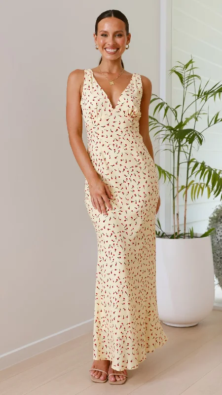 Sale Alert Saniah Maxi Dress - Yellow Rose