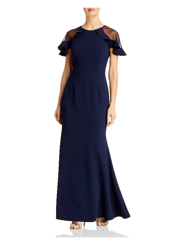 Unbeatable Bargains Womens Mush Flutter Sleeve Maxi Dress