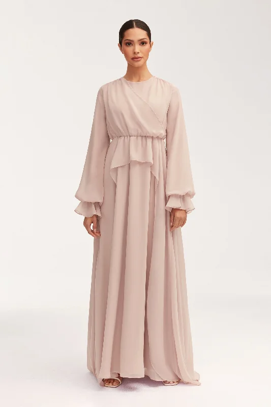 Weekend Special Offers Aara Chiffon Maxi Dress -  Jasmine Pink