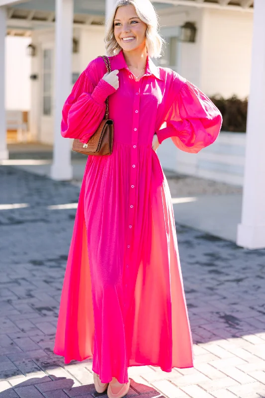 Hot Picks All For You Pink Maxi Dress