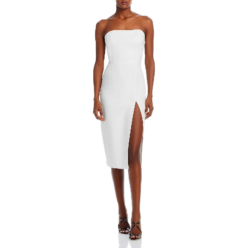 Weekend Price Drop Event Amanda Uprichard Womens Bellavia Bow-Back Midi Sheath Dress