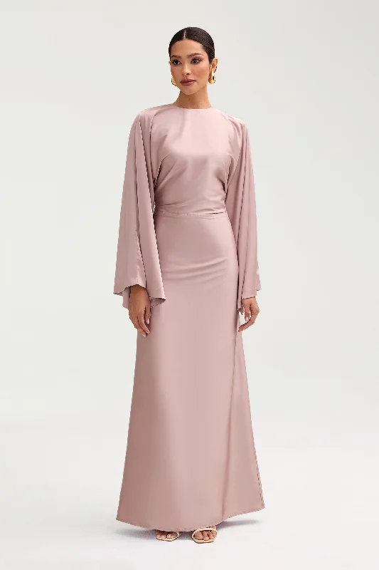 Weekend Markdown Madness Batool Satin Maxi Dress - Mink