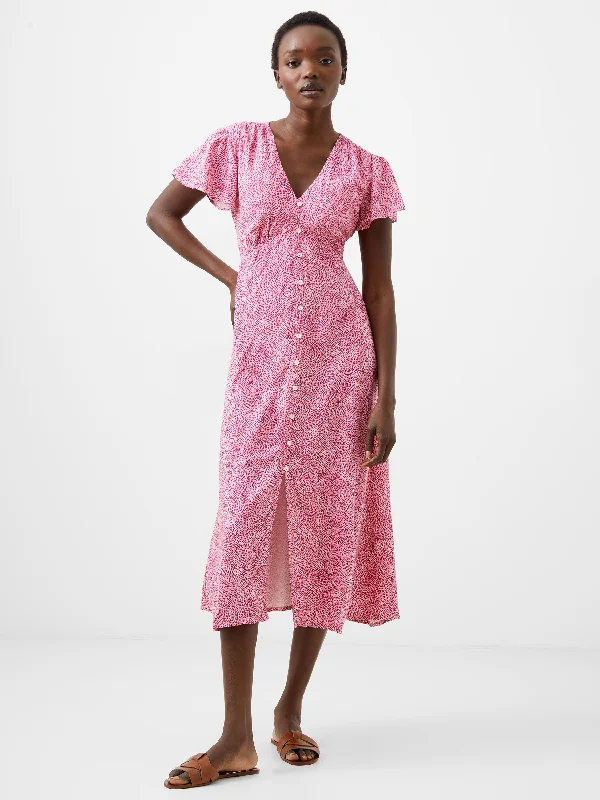 Weekend Special Offers Bernice Button-Through Midi Dress