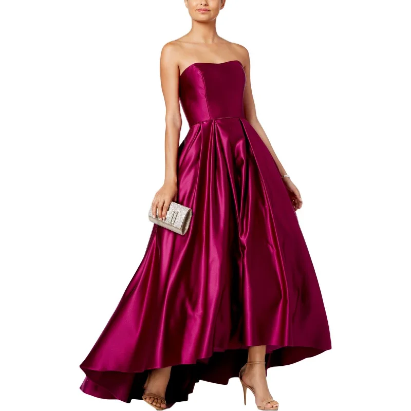 Weekend Special Shopping Event Betsy & Adam Womens Hi-Low Strapless Evening Dress