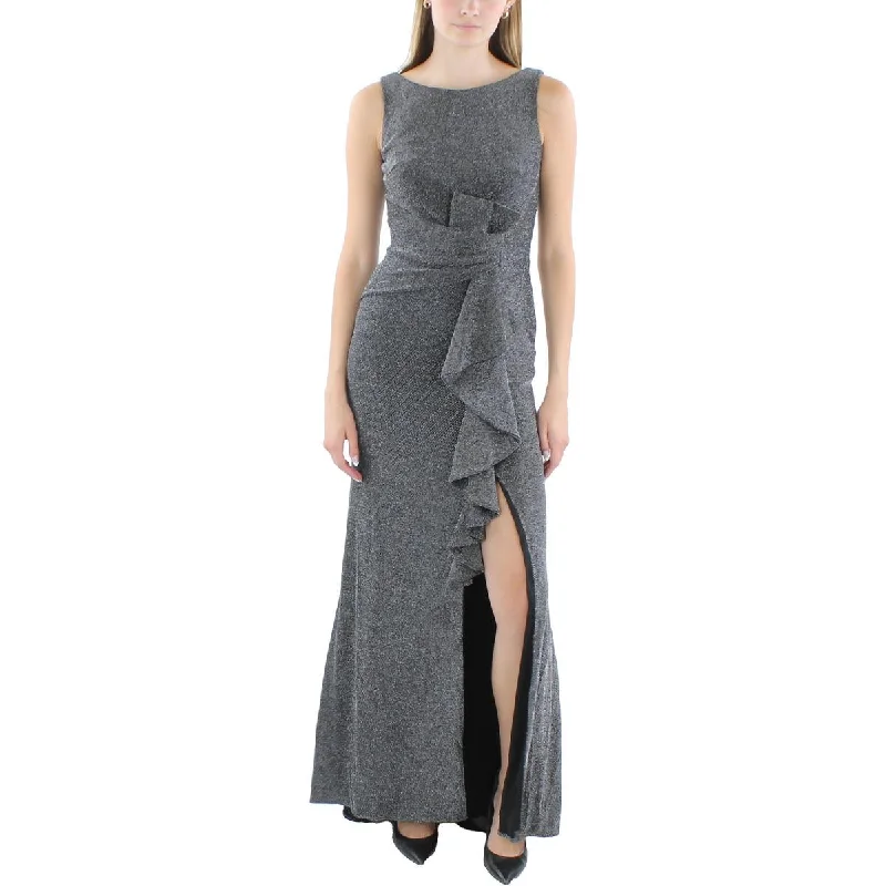 Hurry, Don’t Miss Out Betsy & Adam Womens Metallic Nylon Evening Dress