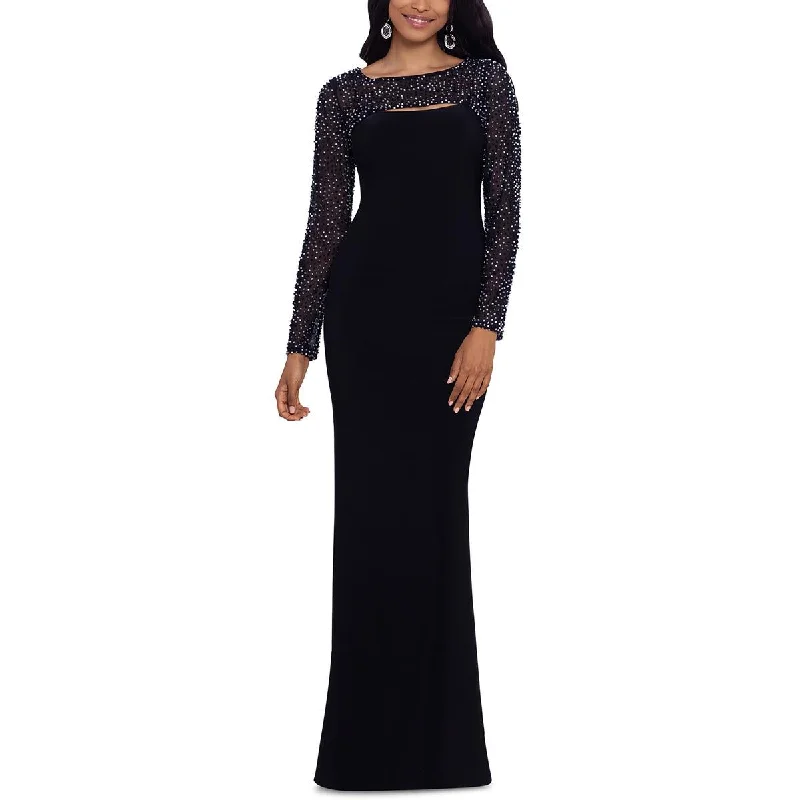 Weekend Special Betsy & Adam Womens Petites Cut-Out Long Evening Dress