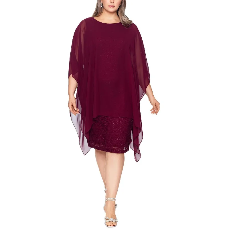 Flash Price Drops Betsy & Adam Womens Plus Lace Sheath Dress