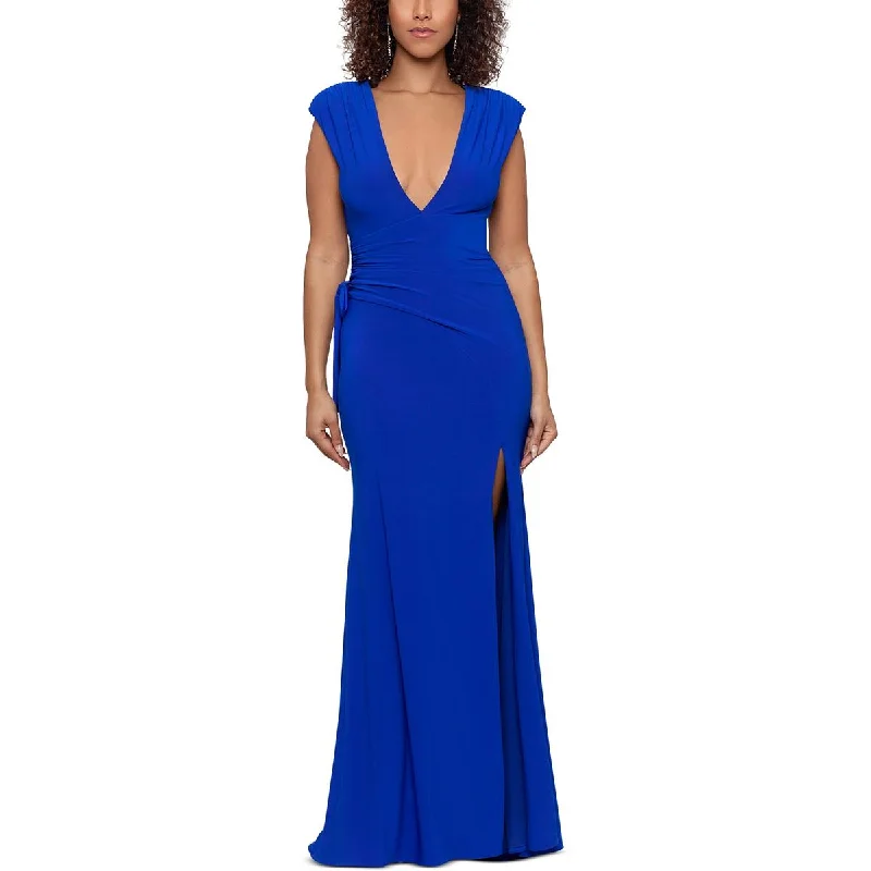 Savings Galore Betsy & Adam Womens Side Slit Long Evening Dress