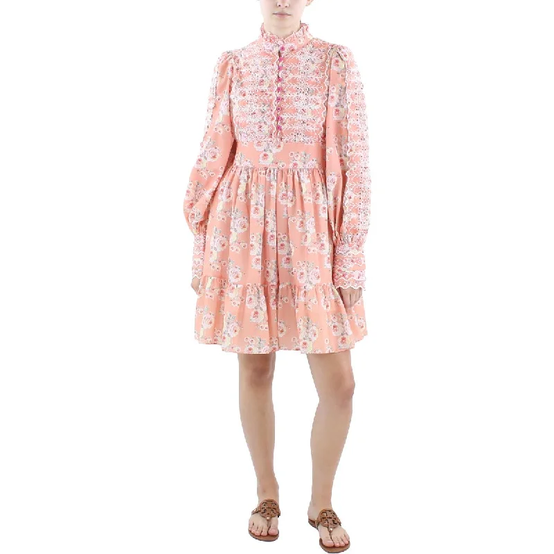 Super Price Slash Beulah Womens Cotton Short Fit & Flare Dress