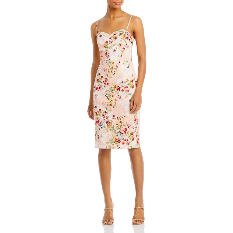 Weekend Buy More Save More Black Halo Womens Clover Floral Knee Sheath Dress