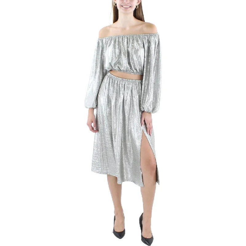 Weekend Hot Offers Black Halo Womens Knee-Length 2 PC Two Piece Dress