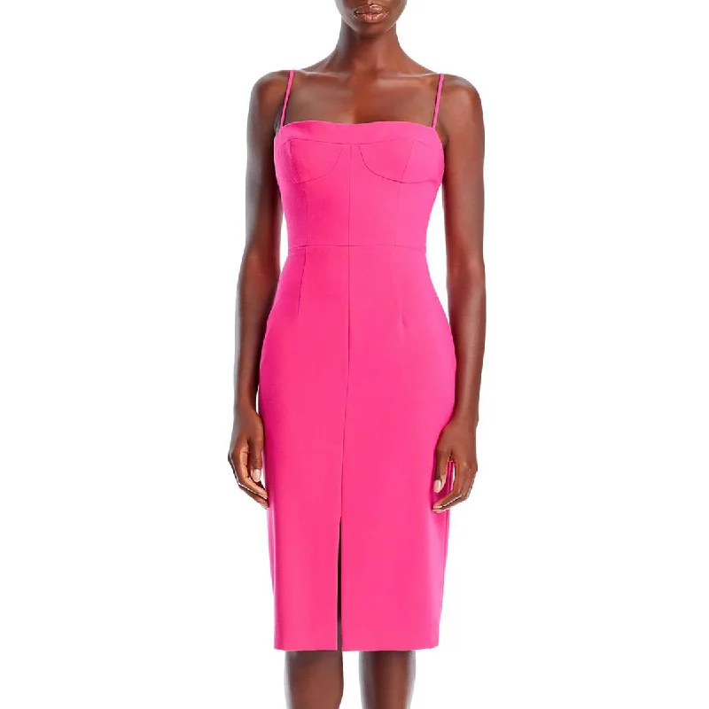 Weekend Only Savings Black Halo Womens Poet Woven Seamed Sheath Dress
