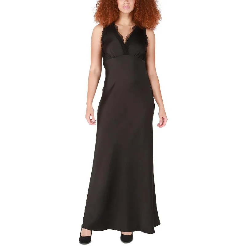 Unbeatable Prices Black Tape_ Womens Evening Lace Trim Evening Dress
