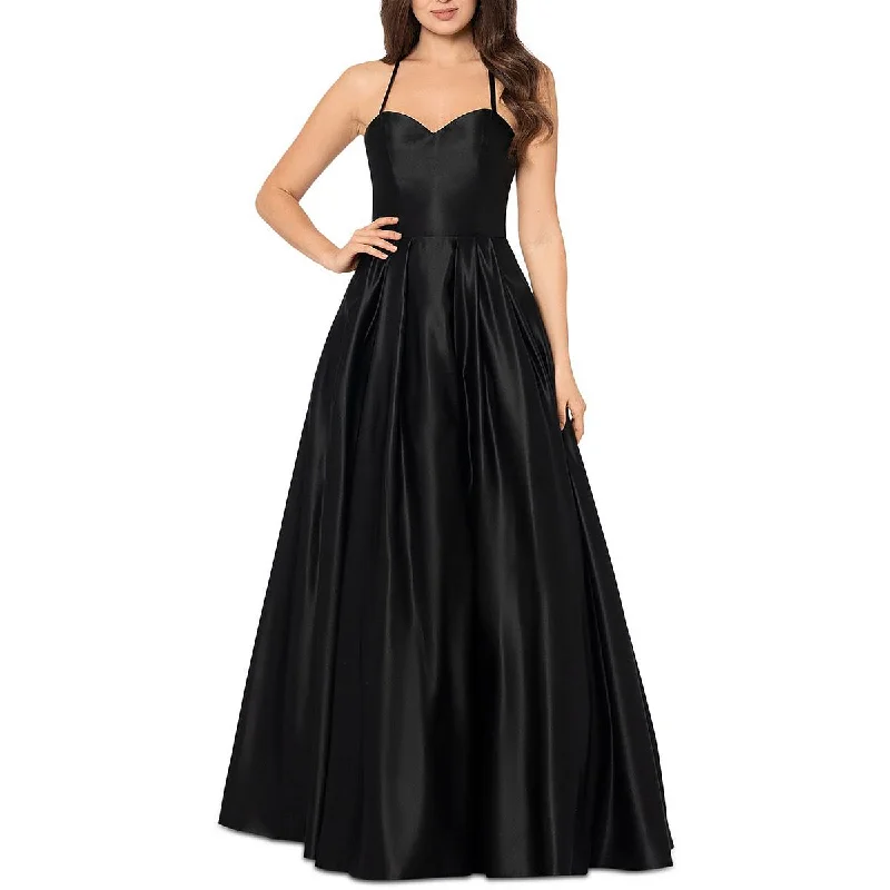 Time-Sensitive Offer Blondie Nites Womens Juniors Illusion Long Evening Dress