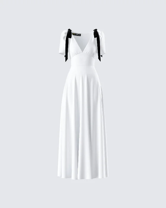 Bargain Alert Braelyn White Maxi Dress