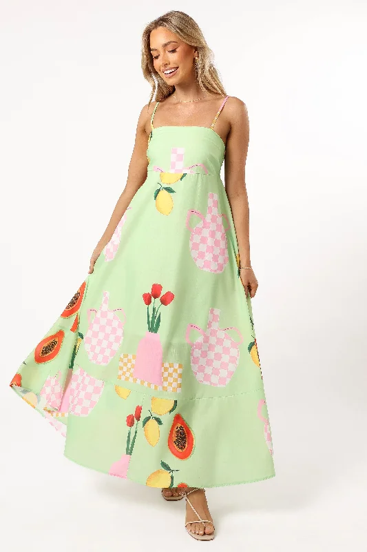Grab It Now Brea Maxi Dress - Green Papaya