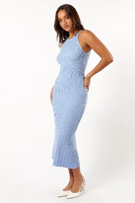 Weekend Discount Rush Brighton Maxi Dress - Dusty Blue