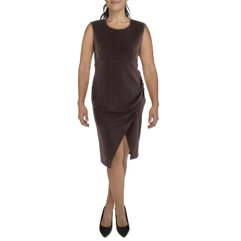 Weekend Shopping Deals Galore Calvin Klein Womens Faux Wrap Knee Length Midi Dress