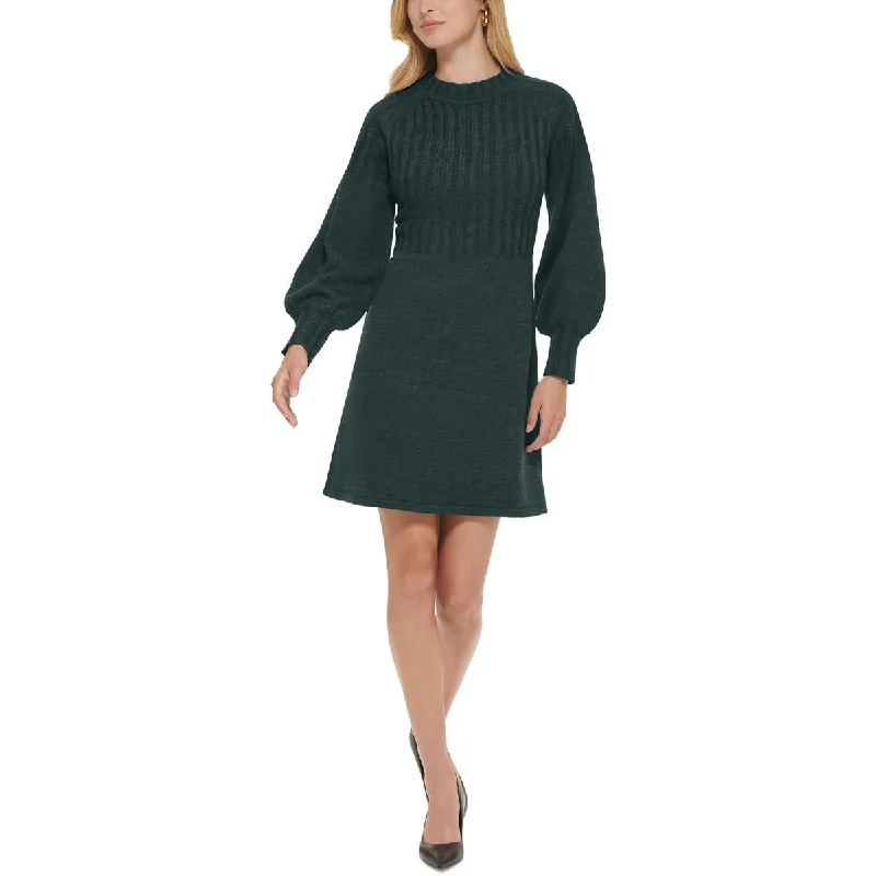 Weekend Best Buys Calvin Klein Womens Knit Midi Sweaterdress