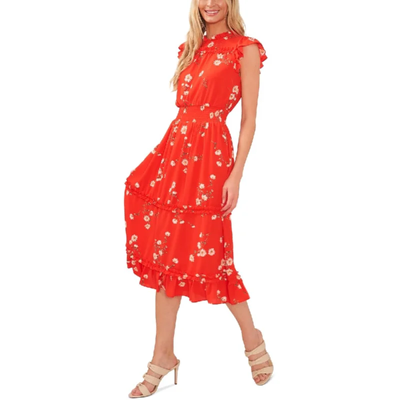 Sale of the Year CeCe Womens Floral Print  Midi Dress