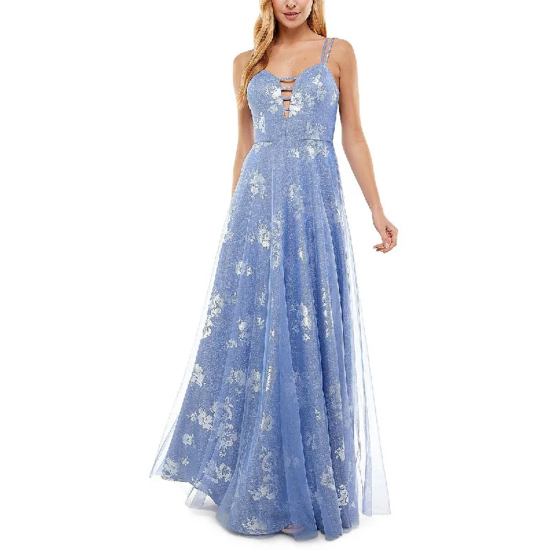 Weekend Special Shopping Event City Studio Womens Juniors Glitter Prom Evening Dress