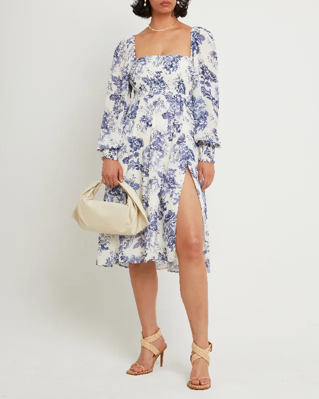 Limited Offer Classic Smocked Midi Dress