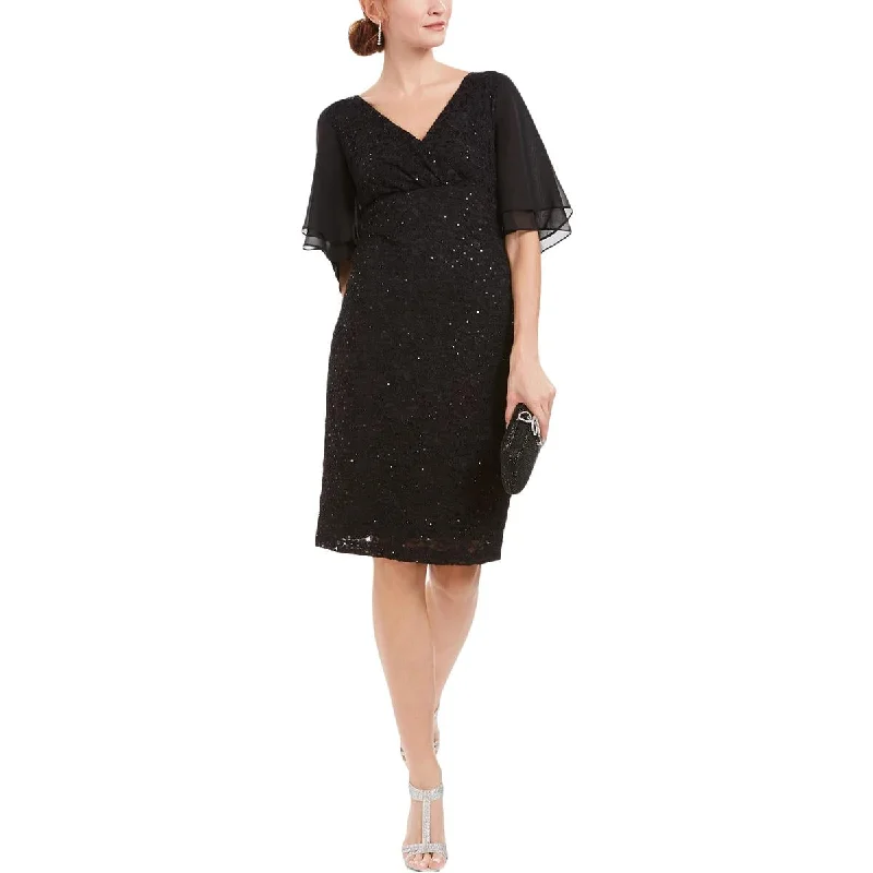 Exclusive Discounts Just for You Connected Apparel Womens Midi Lace Fit & Flare Dress