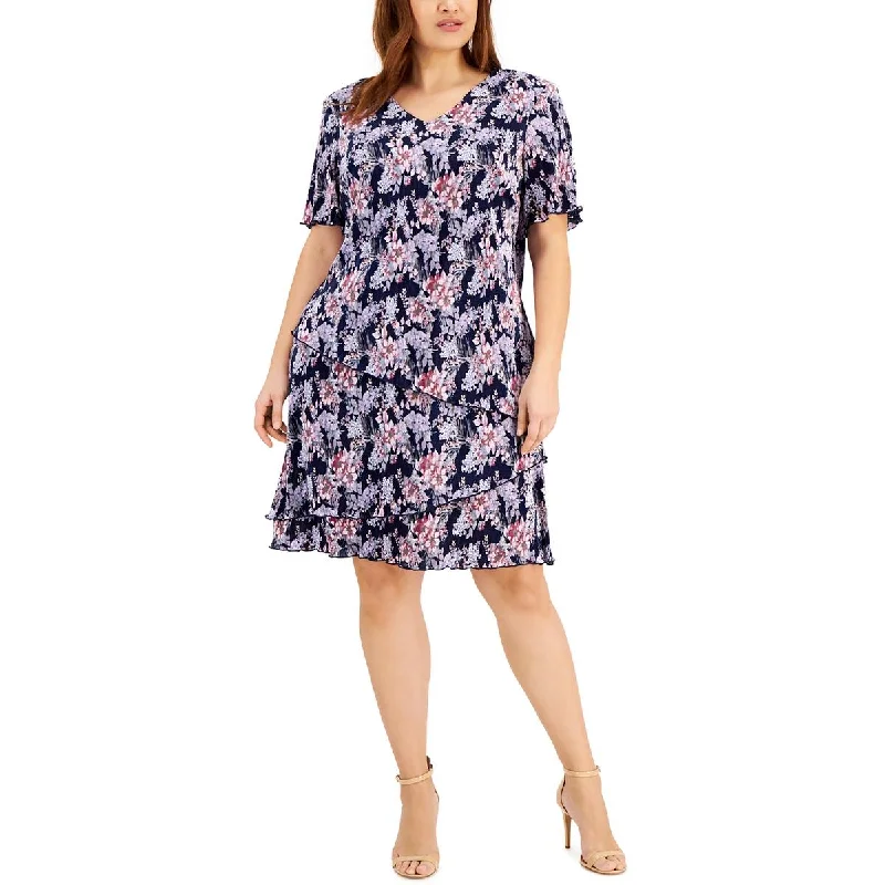 Weekend Specials Galore Connected Apparel Womens Plus Work Midi Sheath Dress