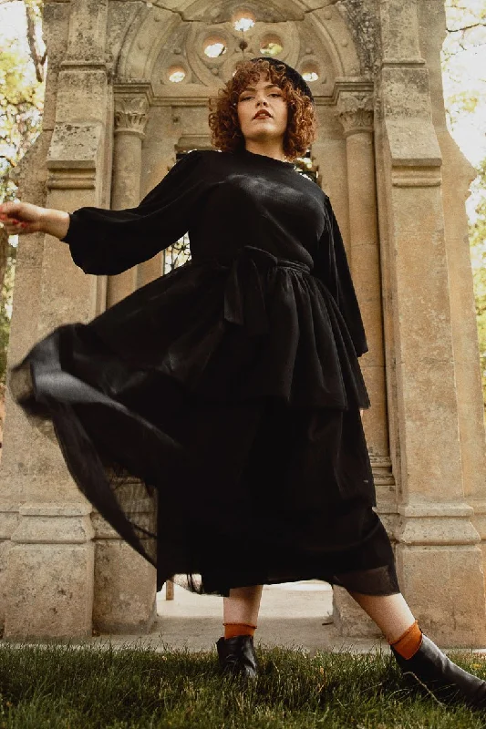 Big Discount Event Cosette Midi Dress in Black - FINAL SALE
