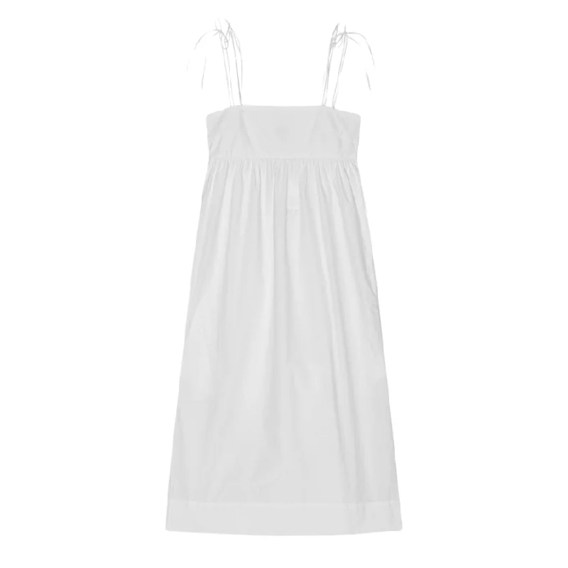 Limited Quantity Cotton Poplin String Midi Dress