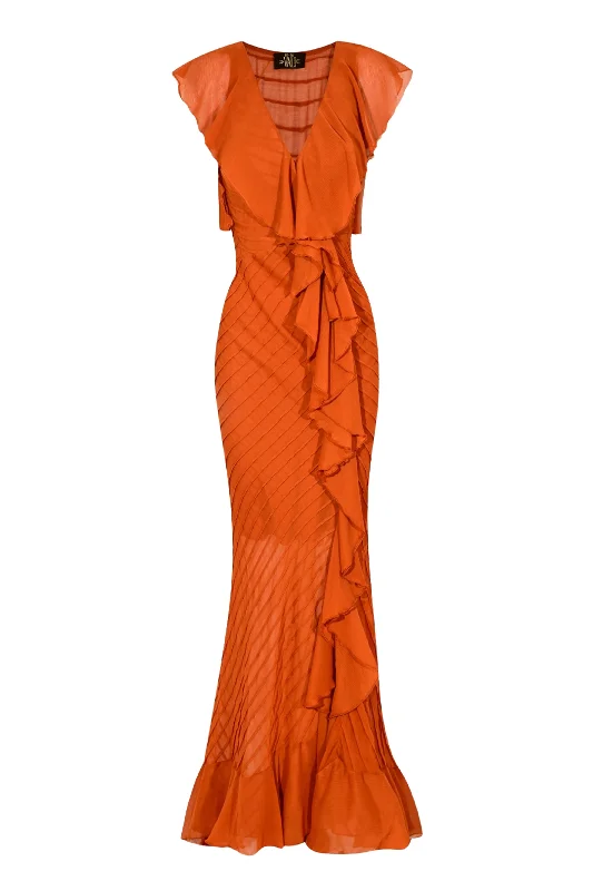 Weekend Only Sale Macaroon Maxi Dress - Terracotta