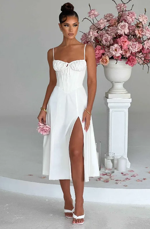Weekend Shopping Fiesta Deanna Midi Dress - Ivory