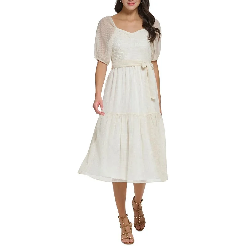 Weekend Hot Picks DKNY Womens Casual Midi Fit & Flare Dress