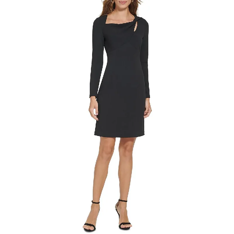 Weekend Price Drops DKNY Womens Cut-Out Knee-Length Sheath Dress