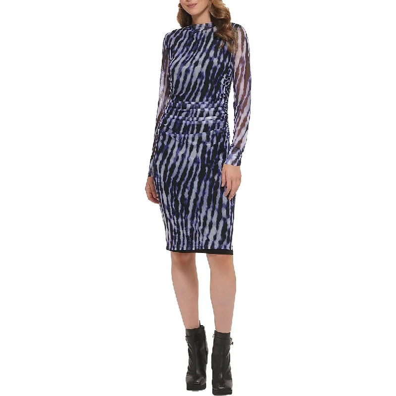 Mega Sale DKNY Womens Printed Knee-Length Sheath Dress