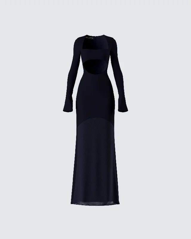 Weekend Special Shopping Event Eda Black Bandeau Maxi Dress