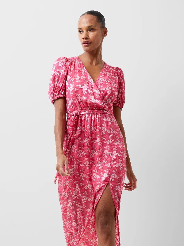 Weekend Shopping Rush Elianna Devore Midi Dress
