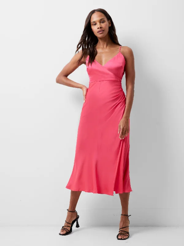 Weekend Bargain Bonanza Ennis Eco Satin Slip Midi Dress