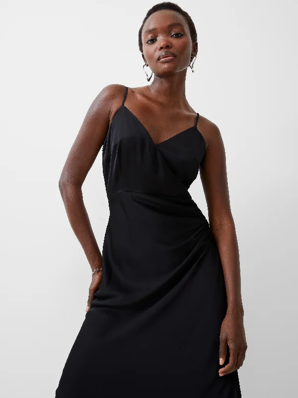 Exclusive Online Offers Ennis Eco Satin Slip Midi Dress