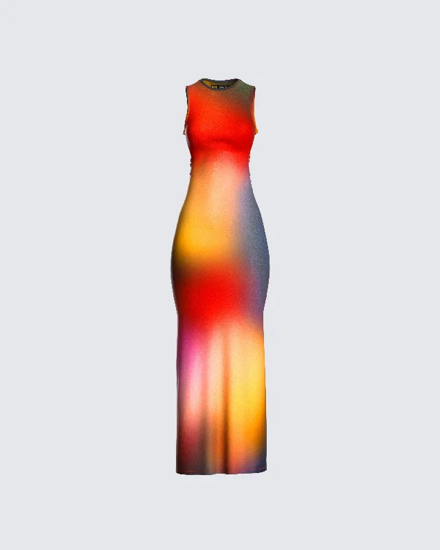 Weekend Sale Extravaganza Finn Multi Print Maxi Dress